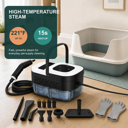 PawSteam™ – High-Temperature Pet Home Steam Cleaner